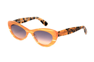 ZORV Orange Venetian with Orange Tortoiseshell TEMPLES