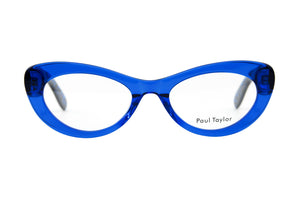 A203 Royal Blue FRONT with Dark Blue & Black Fleck Tortoiseshell TEMPLES
