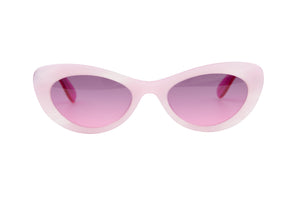 ZA71 Soft Pink Swirl Pattern Front with Hot Pink TEMPLES