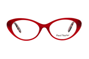 Y68L Warm Red and a hint of sparkled FRONT with Maroon Plum Tortoiseshell TEMPLES