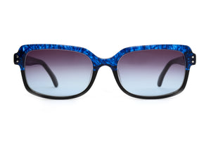 X10 Dark Blue Pattern to Black with Black TEMPLES