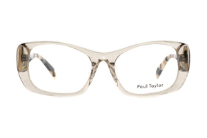 M58 Transparent Light Caramel FRONT with Dark & Light Tortoiseshell TEMPLES