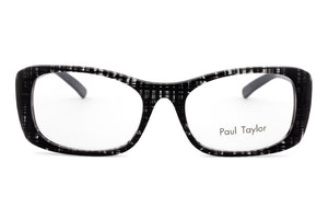 J0312 Black Grey Crystal Patterned FRONT and Black TEMPLES AUSTRALIAN MADE... LAST 2 PAIRS