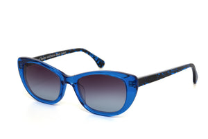 A203 Royal Blue FRONT with Dark Blue & Black Fleck Tortoiseshell TEMPLES