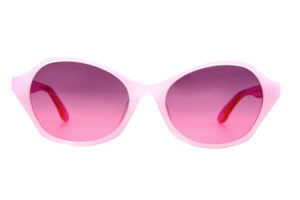 ZA71 Soft Pink Swirl Pattern Front with Hot Pink TEMPLES