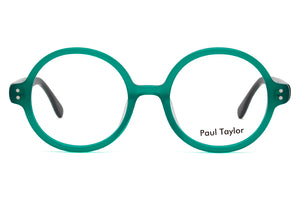 K50 Opaque Jade FRONT with Multi Green patterned TEMPLES