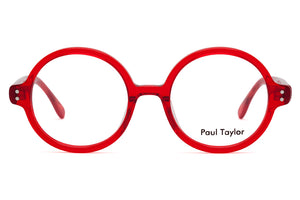 Y86 Transparent Red FRONT with Transparent Red Mottled TEMPLES
