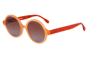 A85 Warm Light Orange FRONT with Burnt Orange Mottled TEMPLES
