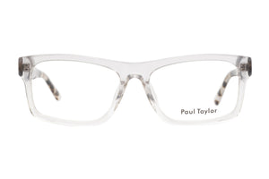 EK3 Light Grey to Crystal fade FRONT with Chocolate Crystal Tan Tortoiseshell TEMPLES