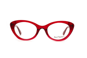 CB11 Bright Transparent Red with Red Black Sparkle Leopard TEMPLES
