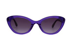D8 Deep Purple FRONT with Purple Marbled TEMPLES