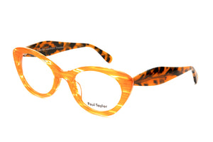 ZORV Orange Venetian with Orange Tortoiseshell TEMPLES