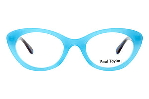 Y90 Opaque Light Pale Blue FRONT with Blue & Black Fleck TEMPLES