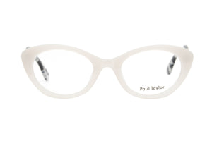 E6H Warm White FRONT with Black White & Crystal Fleck TEMPLES