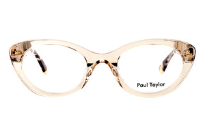 M58 Transparent Light Caramel FRONT with Dark & Light Tortoiseshell TEMPLES