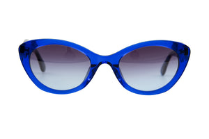A203 POLARISED Royal Blue FRONT with Dark Blue & Black Fleck Tortoiseshell TEMPLES