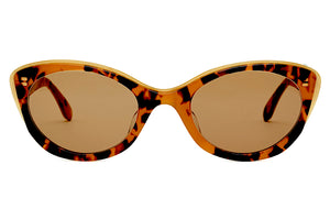GWY Tortoiseshell FRONT with 40’s Golden Bronze TEMPLES...HAS MORE VARIANCE IN THE ACETATE PATTERN