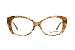 MKA Golden Chocolate Pattern FRONT with Chocolate Silver Zebra TEMPLES