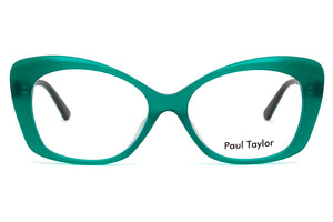 K50 Opaque Jade FRONT with Multi Green patterned TEMPLES