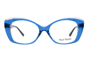 KK8 Pastel Blue FRONT with Blue Marble Patterned TEMPLES