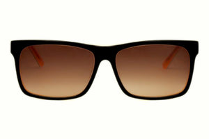 Black FRONT with Orange UNDERLAY