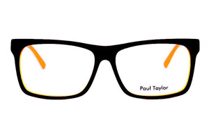 J131  Black FRONT with Orange UNDERLAY