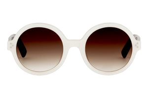 Y32/K20 Pearl White FRONT with Black TEMPLES