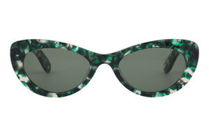 Z05 Shiny mottled Green Leaf