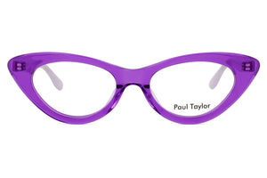 38M Transparent Vibrant Lilac Purple FRONT with Mauve TEMPLES