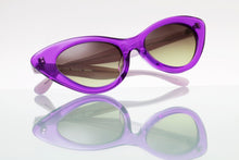 Load image into Gallery viewer, AUDREY Sunglasses 38M Transparent Vibrant Lilac Purple FRONT with Mauve TEMPLES - Paul Taylor Eyewear
