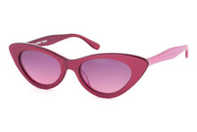 Load image into Gallery viewer, AUDREY Sunglasses BY56 40’s Burgundy with 40’s Pink UNDERLAY - Paul Taylor Eyewear
