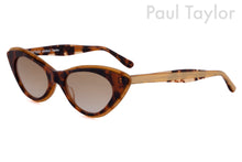 Load image into Gallery viewer, AUDREY Sunglasses GWY Golden Honey Tortoiseshell FRONT with Golden Bronze TEMPLES - Paul Taylor Eyewear
