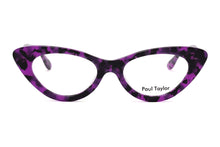 Load image into Gallery viewer, AUDREY Optical Glasses M13 Purple &amp; Black Tortoiseshell - Paul Taylor Eyewear

