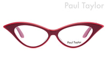 Load image into Gallery viewer, DORIS Optical Glasses 56BY 40’s Pink with 40’s Burgundy UNDERLAY - Paul Taylor Eyewear
