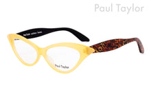 Load image into Gallery viewer, DORIS Optical Glasses J44 Béarnaise FRONT with Kaleidoscope Tiger TEMPLES - Paul Taylor Eyewear
