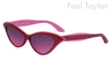 Load image into Gallery viewer, DORIS Sunglasses 56BY 40’s Pink with 40’s Burgundy UNDERLAY - Paul Taylor Eyewear
