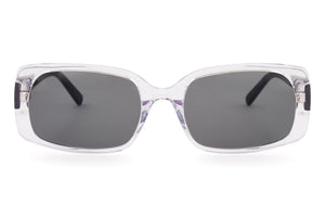 S000/M100 Crystal Clear FRONT with Black TEMPLES