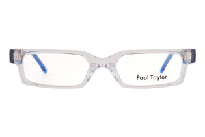 S000/Y6 Crystal Clear FRONT with Blue TEMPLES