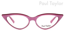 Load image into Gallery viewer, M001 Optical Glasses 56BY 40’s Pink with 40’s Burgundy UNDERLAY - Paul Taylor Eyewear
