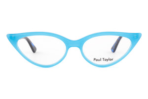 Y90 Opaque Light Pale Blue FRONT with Blue & Black fleck TEMPLES