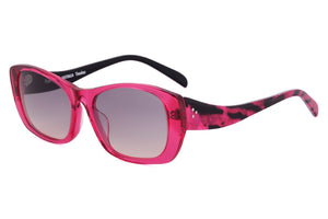 JA504 Deep Cocktail Rose FRONT with Fuchsia  Pink Tiger TEMPLES