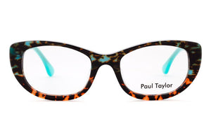 MF6 Teal to Orange graduated Tortoiseshell FRONT with Teal TEMPLES