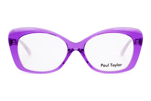 38M Transparent Vibrant Lilac Purple FRONT with Mauve TEMPLES