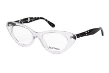 Load image into Gallery viewer, AUDREY Optical Glasses S000 Crystal Clear with Black Crystal Fleck TEMPLES - Paul Taylor Eyewear
