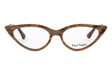 Load image into Gallery viewer,  M001 Optical Glasses AK4 Golden Marble FRONT with Golden Marble &amp; Tortoiseshell Underlay TEMPLES - Paul Taylor Eyewear
