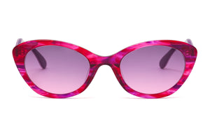 E16 Pink & Purple Swirl FRONT with Pink & Purple Underlay TEMPLES