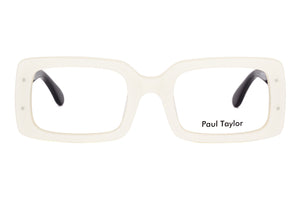 Y32/K20 Pearl White FRONT with Black TEMPLES