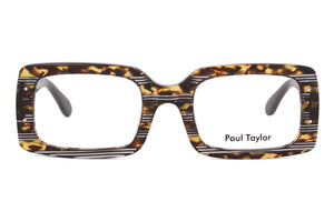 CF2 Tortoiseshell with Crystal venetian stripe FRONT with Chocolate Brown TEMPLES