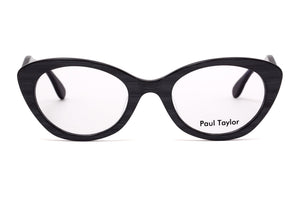 E136 Black with subtle silver fleck FRONT & Dark Grey TEMPLES