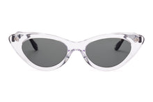 Load image into Gallery viewer, AUDREY Sunglasses S000 Crystal Clear with Black Crystal Fleck TEMPLES - Paul Taylor Eyewear
